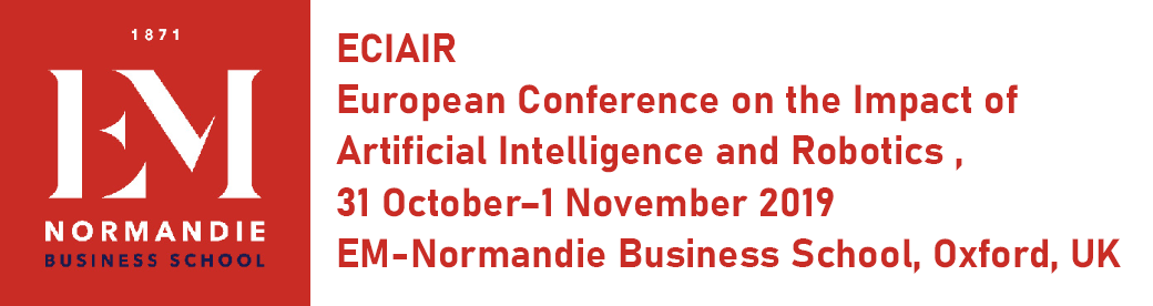 Robert J. Wierzbicki Is Member of the ECIAIR – The European Conference on the Impact of Artificial Intelligence and Robotics – 2019 Committee